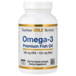 California Gold Nutrition Omega-3 Premium Fish Oil – 100 Softgels