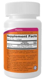 ⁦NOW Vitamin D3 10,000 IU 120 Softgels⁩ - الصورة ⁦2⁩