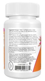 NOW Vitamin D3 10,000 IU 120 Softgels - الصورة 3